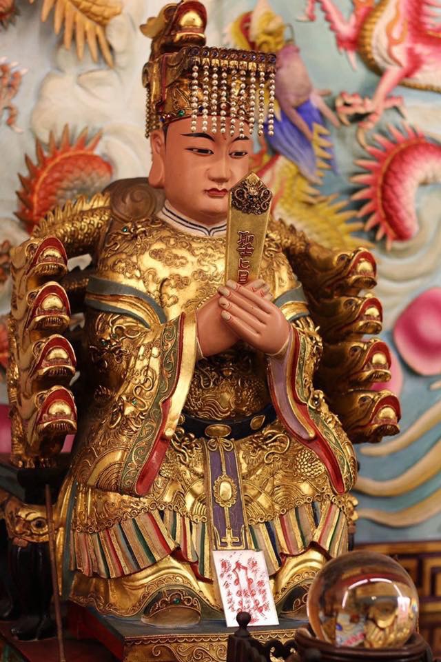 九龍大帝神像，彰化縣埤頭鄉九龍殿主祀神明